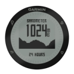 ecran garmin fenix barometre