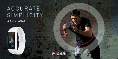 Le tracker fitness Polar A360 avec fréquence cardiaque au poignet tracker finess polar