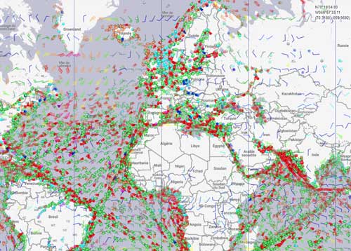 Surveiller le trafic aérien et maritime en temps réel Le trafic maritime