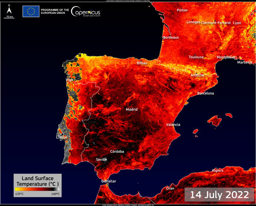 Copernicus le programme européen pour observer la Terre Image du programme Copernicus